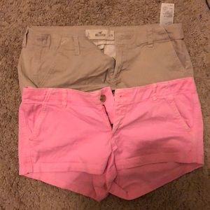2 pairs of hollister shorts